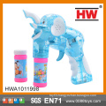 High Quality 15CM battery operated bubble gun toy soap led bubble gun